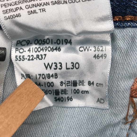 Levi’s Men’s 501 XX Blank Red Tab Button Fly Original Fit Denim Jeans - Picture 8 of 10